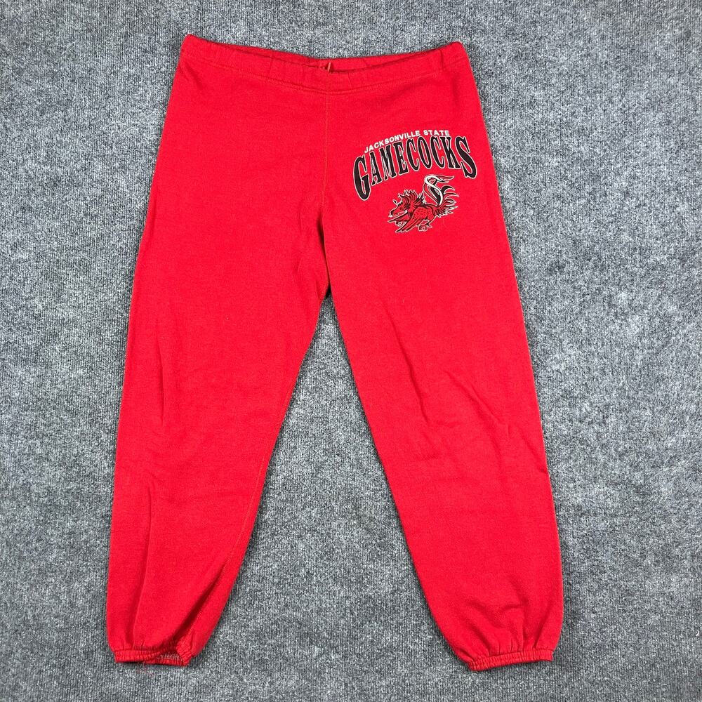 Artex‎ Sweatpants Mens Size L Red Jacksonville State Gamecocks USA Vintage